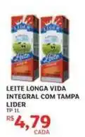 Assaí Atacadista Lider - leite longa vida integral com tampa oferta