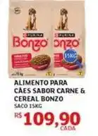 Assaí Atacadista Bonzo - alimento para cães sabor carne & cereal oferta