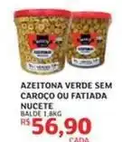 Assaí Atacadista Nucete - azeitona verde sem caroco ou fatiada oferta