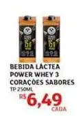 Assaí Atacadista Power - bebida láctea whey 3 corações oferta