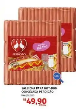 Assaí Atacadista Perdigão - salsicha para hot-dog congelada oferta