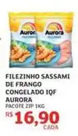 Assaí Atacadista Aurora - filezinho sassami de frango congelado iqf oferta