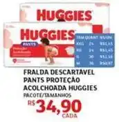 Assaí Atacadista Huggies - fralda descartável pants proteção acolchoada oferta