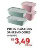 Assaí Atacadista Sanremo - potes plásticos cores oferta