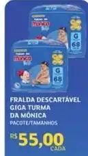 Assaí Atacadista Mônica - fralda descartável turma da oferta