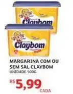 Assaí Atacadista Claybom - margarina com ou sem sal oferta