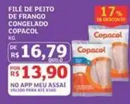 Assaí Atacadista Copacol - file de peito de frango congelado oferta