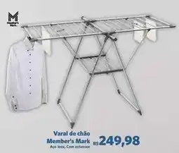 Sam's Club Member's mark - varal de chão oferta