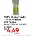 Assaí Atacadista Kerocopo - copo descartável transparente oferta