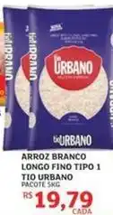 Assaí Atacadista Urbano - arroz branco longo fino tipo 1 tio oferta