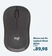 Sam's Club Logitech - mouse sem fio silent m240 oferta