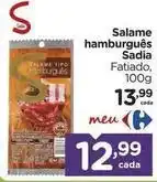 Carrefour Sadia - salame hamburgues oferta