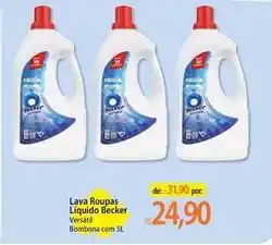 Atacadão Becker - lava roupas líquido oferta