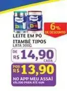 Assaí Atacadista Itambe - leite em po tipos oferta