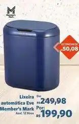 Sam's Club Member's mark - lixeira automatica ave oferta