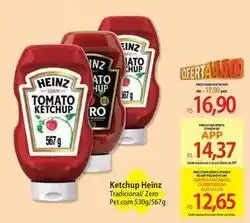 Atacadão Heinz - ketchup tradicional/zero pet com oferta