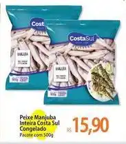 Atacadão Costa sul - peixe manjuba inteira congelado oferta