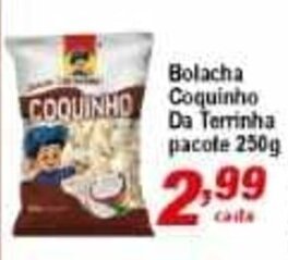 Bolacha Coquinho Da Terrinha pacote 250g