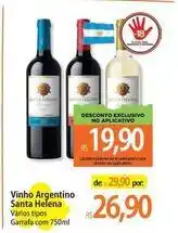 Atacadão Santa helena - vinho argentino oferta