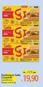 Atacadão Sadia - hambúrguer congelado oferta