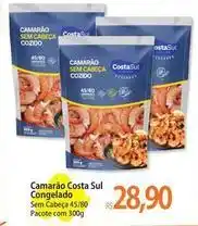 Costa sul - camarão costa sul congelado