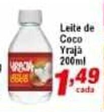 Ricoy Supermercados Leite de Coco Yraja 200ml oferta