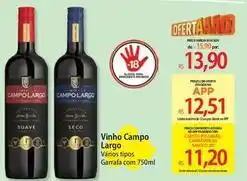 Atacadão Campo largo - vinho oferta