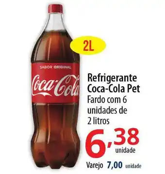 Akki Atacadista Refrigerante Coca Cola Pet Fardo Com 6 Unidades 2L oferta