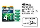 Drogal Gillette - carga para aparelho de barbear mach3 oferta