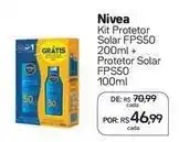 Drogal Nivea - kit protetor solar fps50 oferta