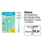 Drogal Venus - kit aparelho de depilar pele sensível 1 cabo oferta
