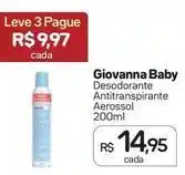 Drogal Giovanna baby - desodorante antitranspirante aerossol oferta