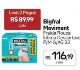 Drogal Bigfral - fralda roupa intima descartáve oferta