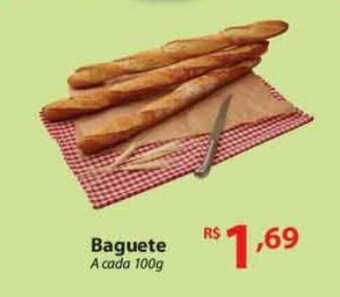 Super Bompreço Baguete 100g oferta