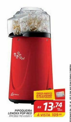 Pipoqueira lenoxx pop red
