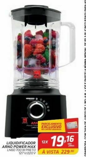 GBarbosa Liquidificador arno power max oferta