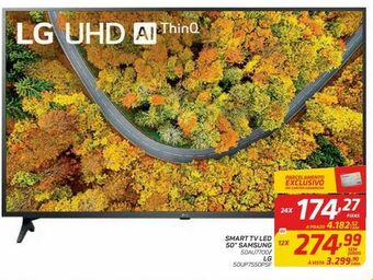 Smart tv led 50” samsung