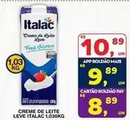 Roldão Italac - creme de leite leve oferta