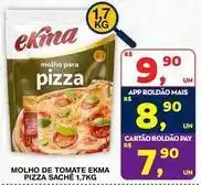 Roldão Ekma - molho de tomate pizza sachê oferta