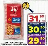 Roldão Perdigão - filezinho sassami congelado oferta