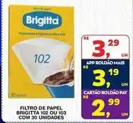 Roldão Brigitta - filtro de papel oferta