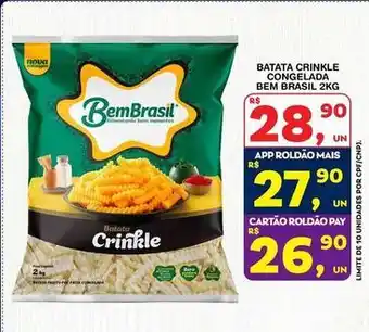 Bem brasil - batata crinkle congelada