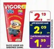 Roldão Vigor - suco oferta