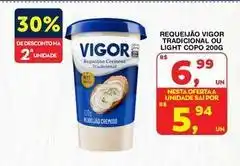 Roldão Vigor - requeijão tradicional ou light copo oferta