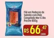Muffato Mar & rio - filé em pedaços de salmão com pele congelado oferta