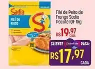 Muffato Sadia - filé de peito de frango pacote iqf 1kg oferta