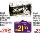 Muffato Duetto - papel higiênico neuve fo oferta