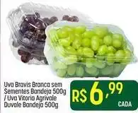 Muffato Vitória - uva bravis branca sem sementes bandeja / uva vitoria agrivale duvale bandeja oferta