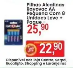 Federzoni Supermercados Pilhas Alcalinas Rayovac AA Pequena oferta