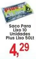 Federzoni Supermercados Saco Para Lixo 10 Unidades Plus Lixo 50Lt oferta